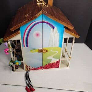Madame Alexander Wood Doll House "Wizard Of Oz No Place Like Home" + Tiny Doll